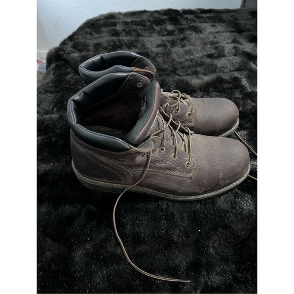 Red Wing 83603 sz 14 D Irish Setter Brown Farmington Soft Toe Work Boots Lace Up